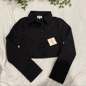 Superdown Nataly Crop Top in Black